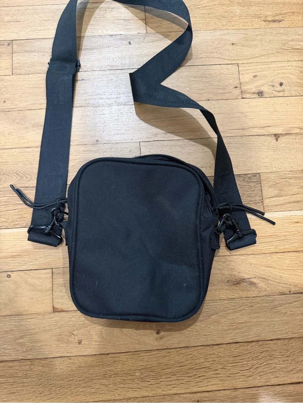 Wesc Black Mesh Front Crossbody Messenger Bag
